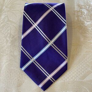 Canali Purple Plaid Men's Tie